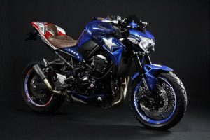 Kawasaki Z900 dengan Livery Captain America dari Swiss