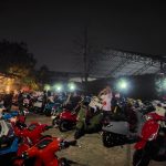 "Lagi-Lagi Party", Ratusan Vespa Night Ride Hadiri Venue