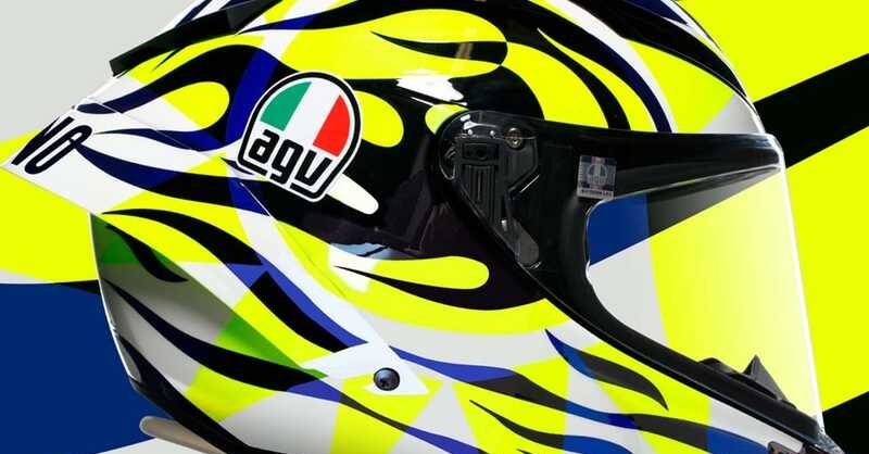 AGV Pista GP-RR Soleluna 2023 Grafis Rossi Edisi Terbatas