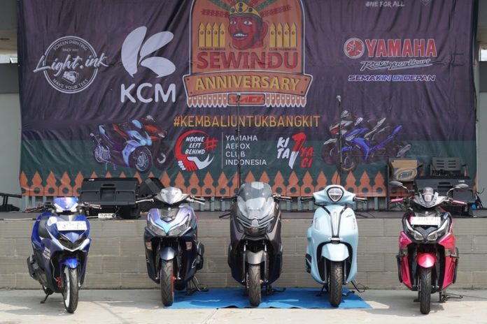 Yamaha Aerox Club Indonesia (YACI) Gelar Anniversary Sewindu Angkat Tema Kembali Untuk Bangkit