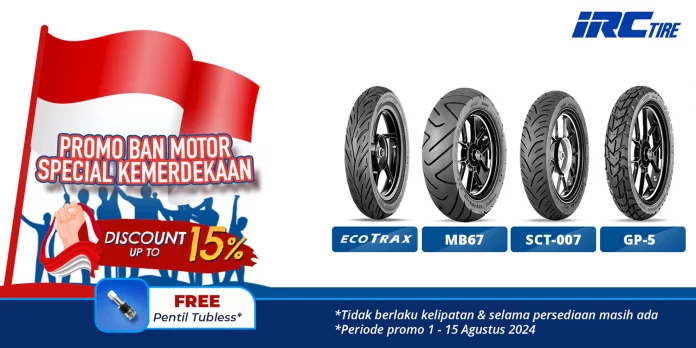 IRCTire Promo Spesial Kemerdekaan, Diskon Hingga 15%