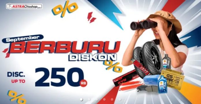 Kode Diskon AstraOtoshop.com Hanya Berlaku Hingga 6-7 September 2024