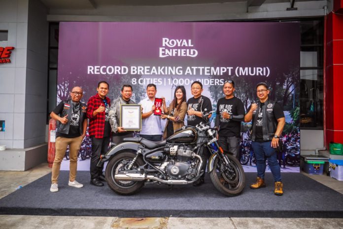 Royal Enfield Indonesia rekor MURI One Ride 2024