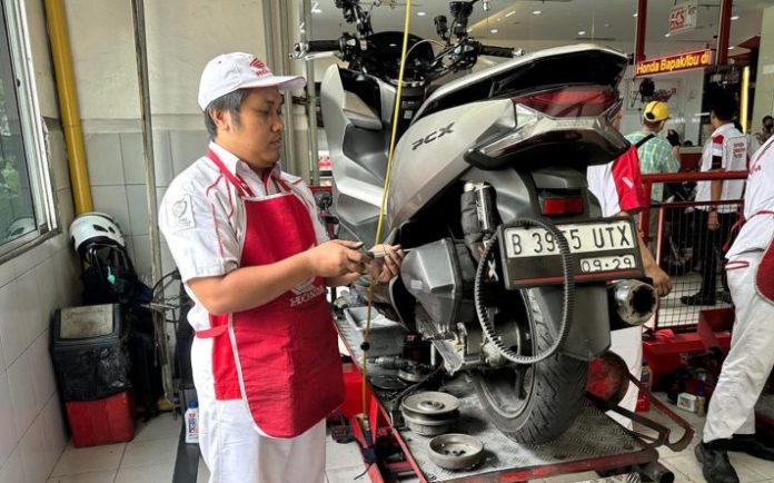 Diskon servis motor Honda