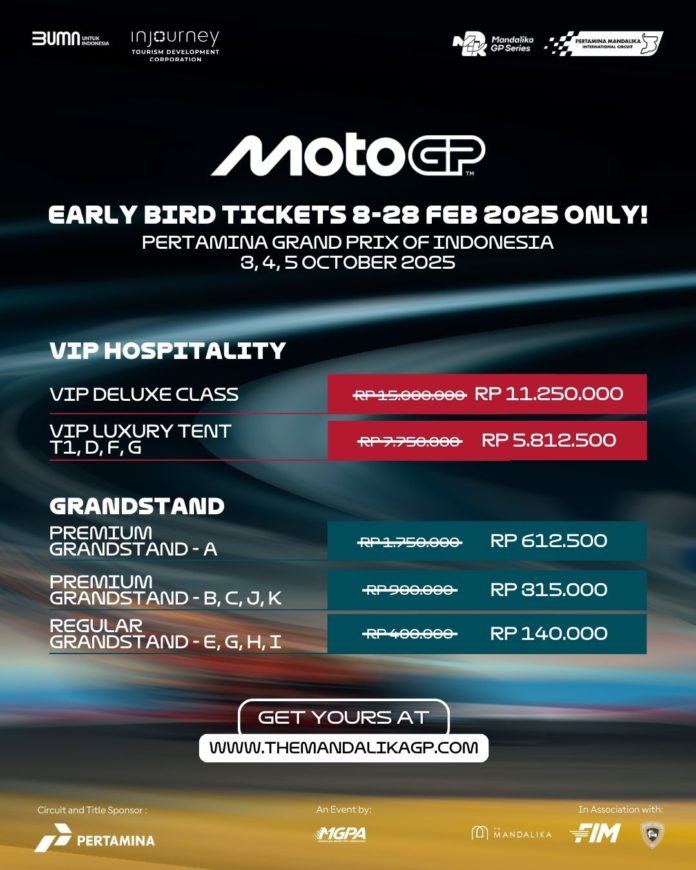 Tiket MotoGP Indonesia 2025