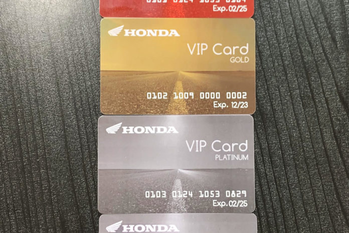 Honda VIP Card